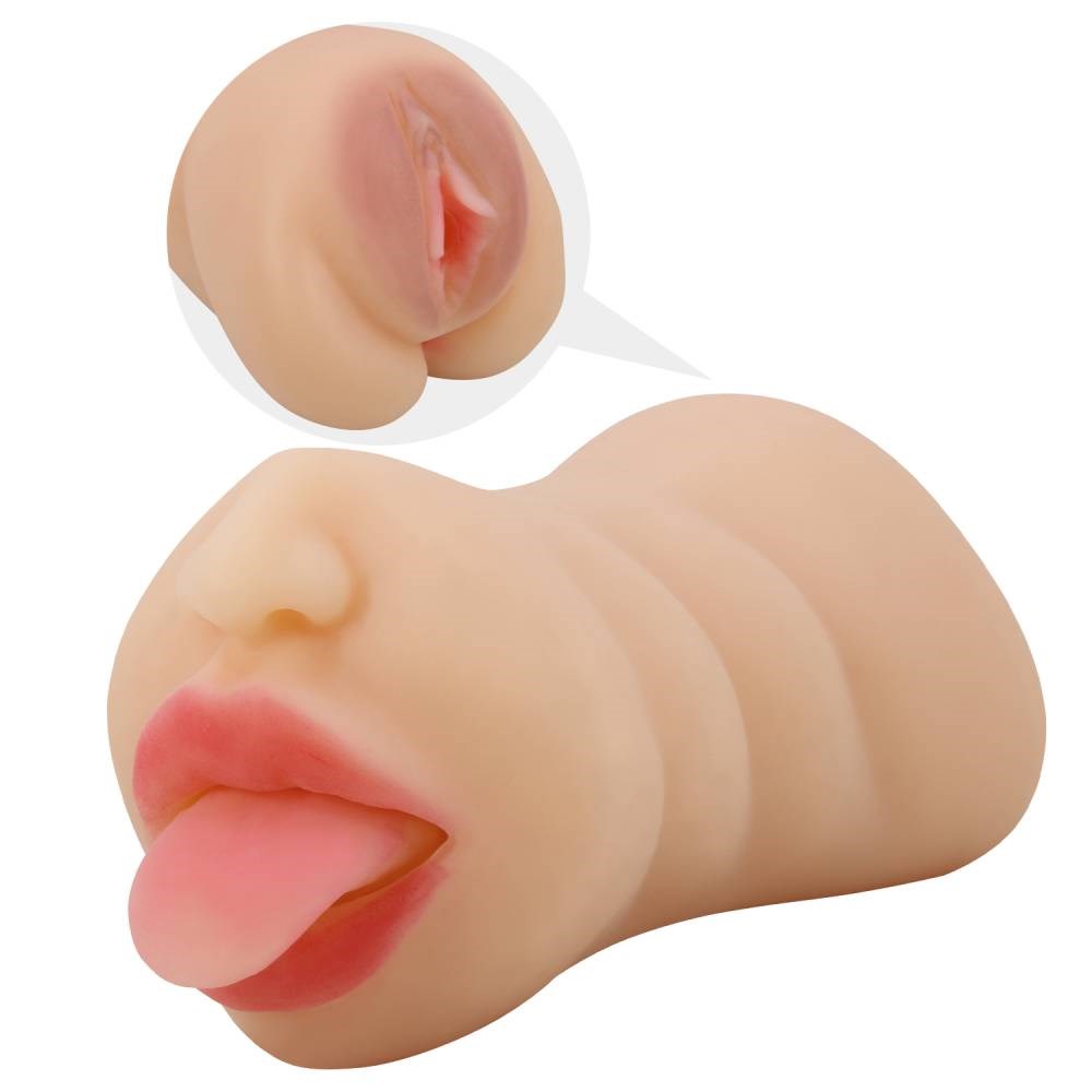 Crazy Bull Sarah Premium Dual Channel Male Masturbator - Realistic Butts And Vaginas