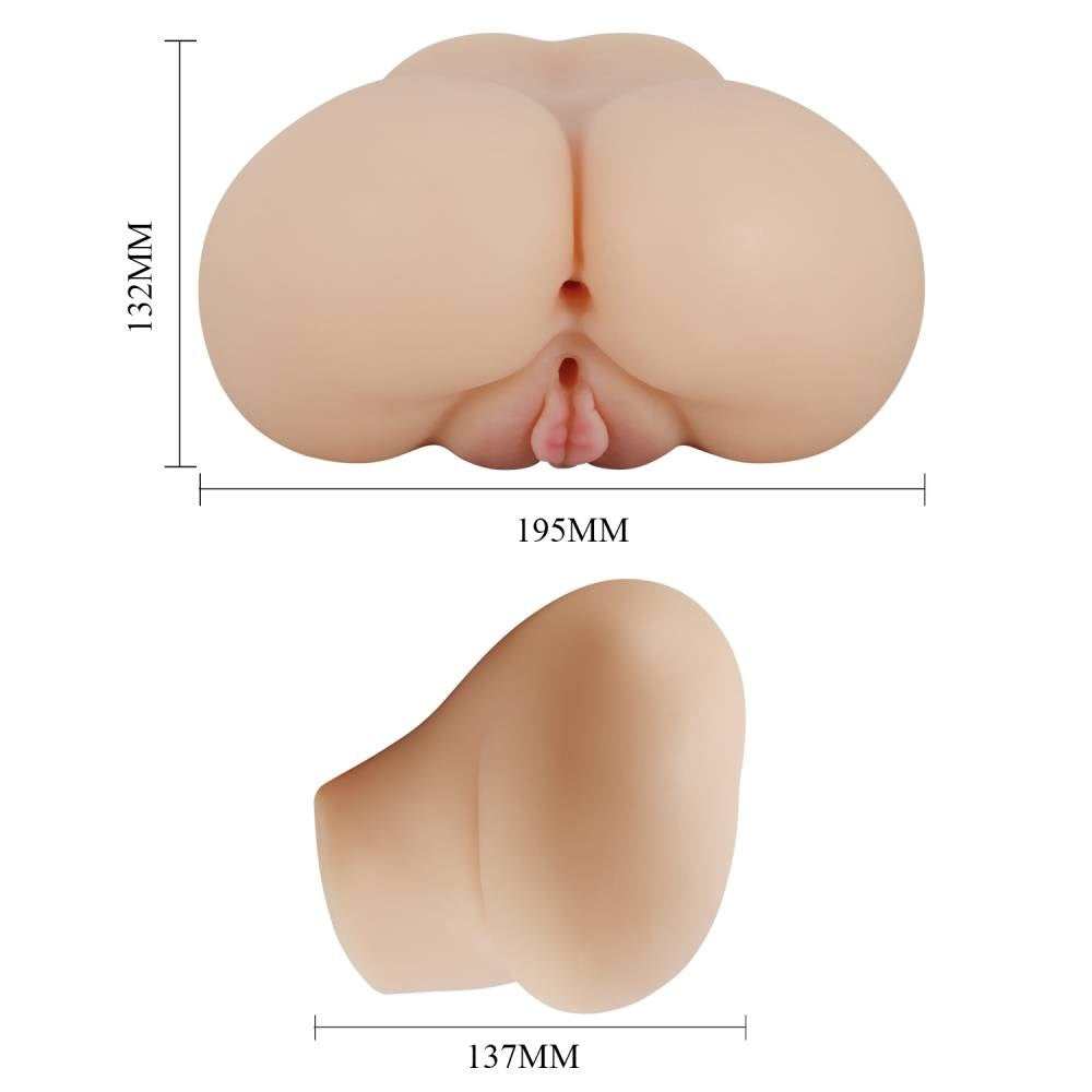 Crazy Bull Luna Vibrating Realistic Vagina and Anus Masturbator - Realistic Butts And Vaginas