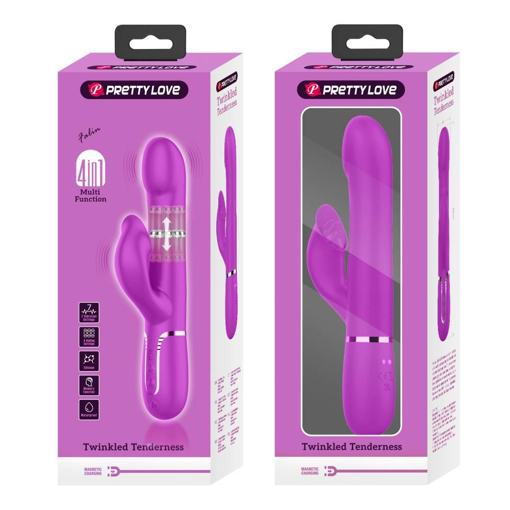 Pretty Love Falin 4 in1 Multi Function Rabbit Vibrator - Rabbit Vibrators