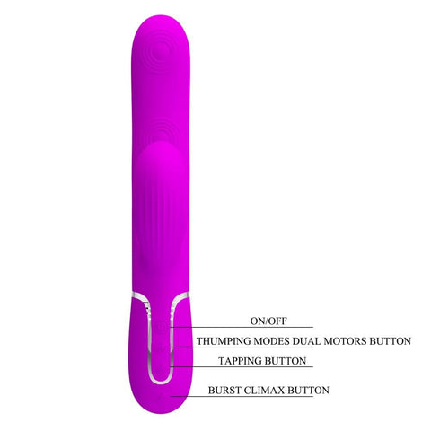 Pretty Love Perdita 3-in-1 Rabbit Vibrator by Baile - Rabbit Vibrators