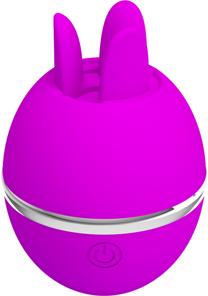 Pretty Love Gemini Ball Shape Rechargeable Clitoral Vibrator Purple - Clit Ticklers and Pulsators