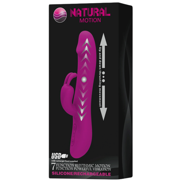 Pretty Love Natural Motion Thrusting Rabbit Vibrator Purple - Rabbit Vibrators