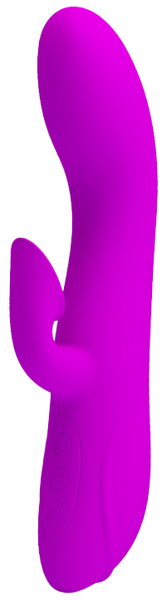 Pretty Love Flirt Rechargeable Multi Function Rabbit Vibrator Purple - Rabbit Vibrators