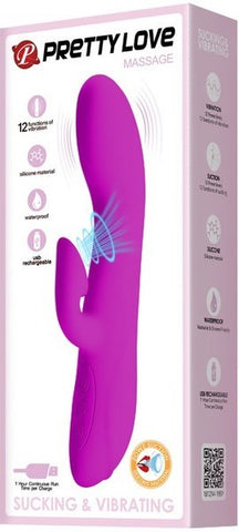 Pretty Love Flirt Rechargeable Rabbit Vibrator by Baile - Rabbit Vibrators