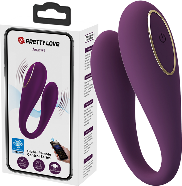 Pretty Love August App Control 12 Function G Spot Vibrator Byzantium - G-Spot Vibrators