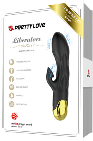 Vibrator with Sucking Function 18K Liberators by Baile - Rabbit Vibrators