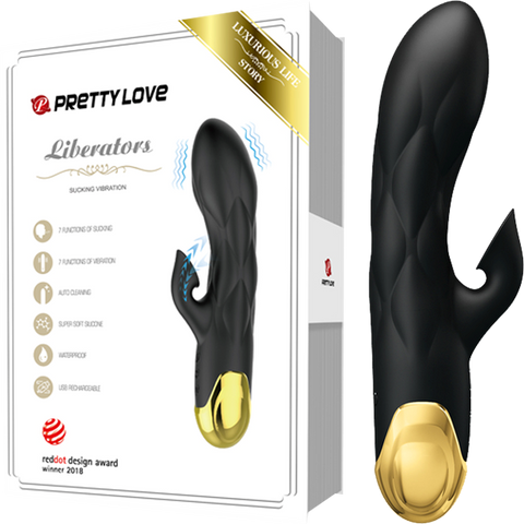 Vibrator with Sucking Function 18K Liberators by Baile - Rabbit Vibrators