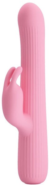 Pretty Love Rechargeable Julian Silicone Rabbit Vibrator Pink - Rabbit Vibrators
