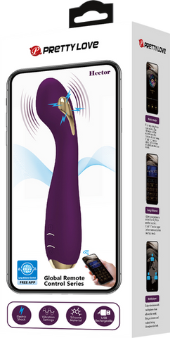 Pretty Love Hector App Control G-Spot Vibrator Byzantium - Rabbit Vibrators