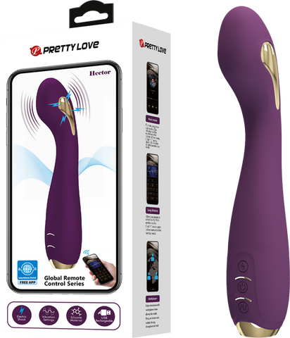 Pretty Love Hector App Control G-Spot Vibrator Byzantium - Rabbit Vibrators