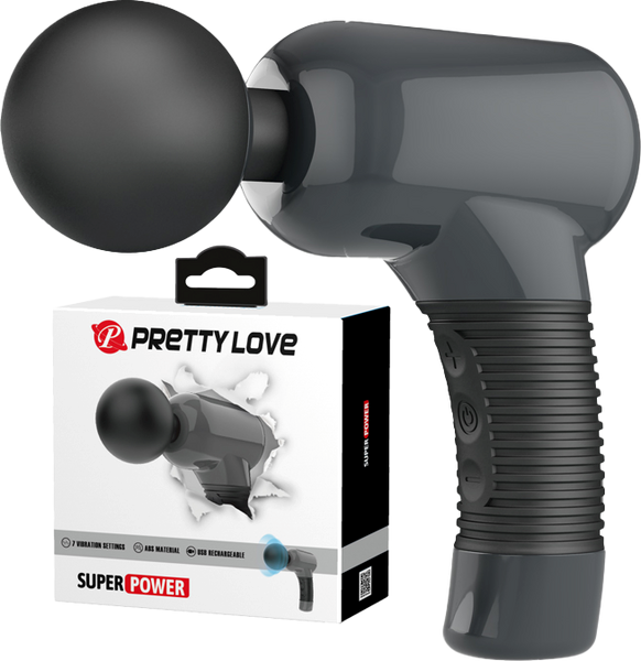Pretty Love Super Power Body Wand Massager Black - Body Wands