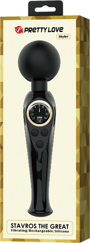 Rechargeable Wand Skyler Black by Baile - Body Wands