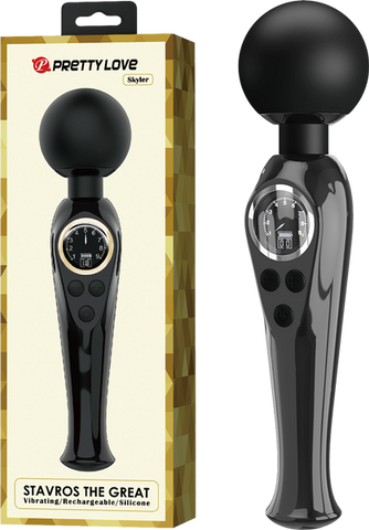 Rechargeable Wand Skyler Black by Baile - Body Wands