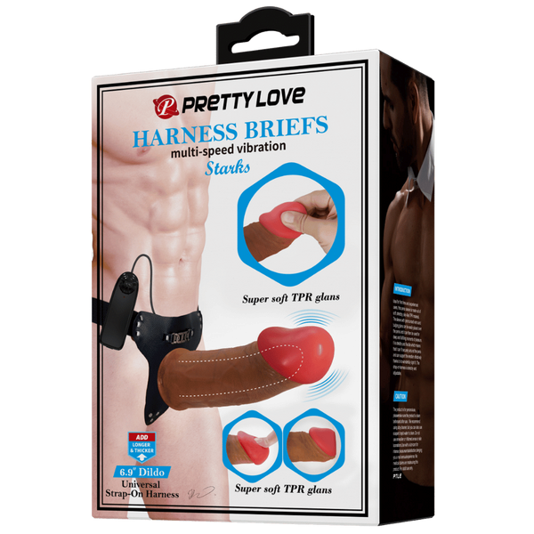 Pretty Love Stark Vibrating Universal Strap On Harness With - Strap On Sextoys
