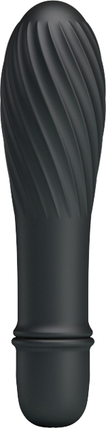 Pretty Love Solomon 10 Function G Spot Silicone Vibrator Black - G-Spot Vibrators