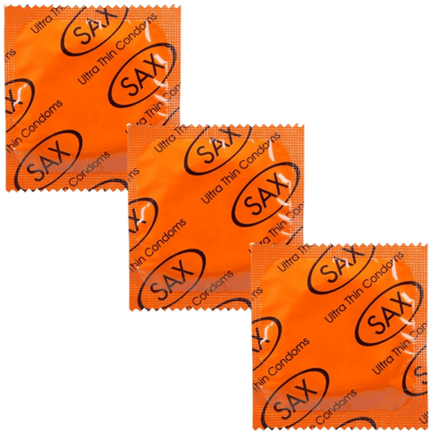 Ultra Thin 144's 53mm Smooth Latex Condom by Sax - Condoms