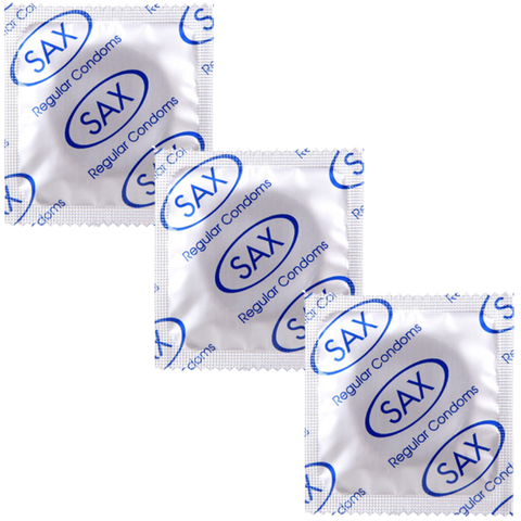 Regular Latex Condoms 53mm 144 Pack by Sax - Condoms