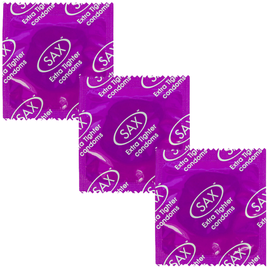 Sax Extra Tighter Fit Latex Condoms 46mm 144 Pack