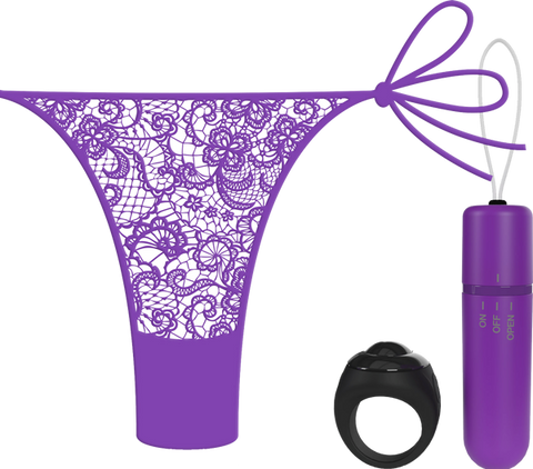 Vibrating Panty Set With Remote Ring 4T by Screaming O - Remote Control Vibrators