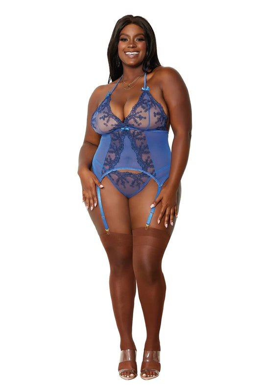 Dream Girl Lingerie Womens Bustier & G String