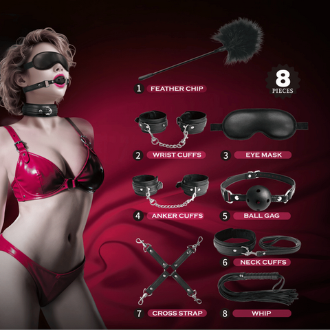 8-Piece BDSM Bondage Kit by Baile - Bondage Kits