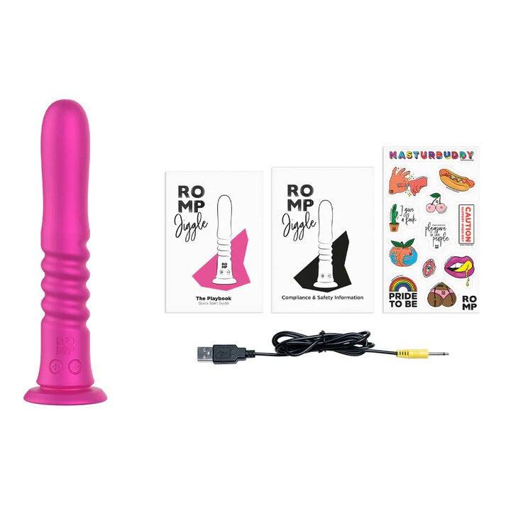 Love Honey Romp Jiggle Silicone Thrusting Vibrator - G-Spot Vibrators