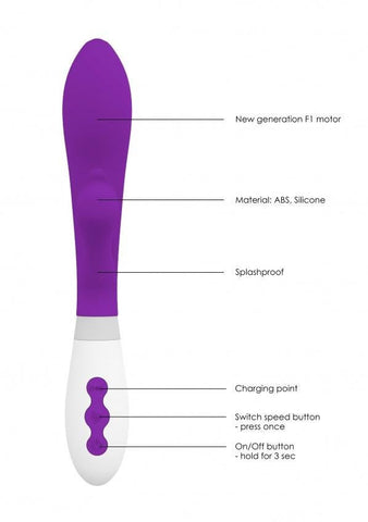 Luna Agave USB Rechargeable Flexible Rabbit Vibrator - Rabbit Vibrators