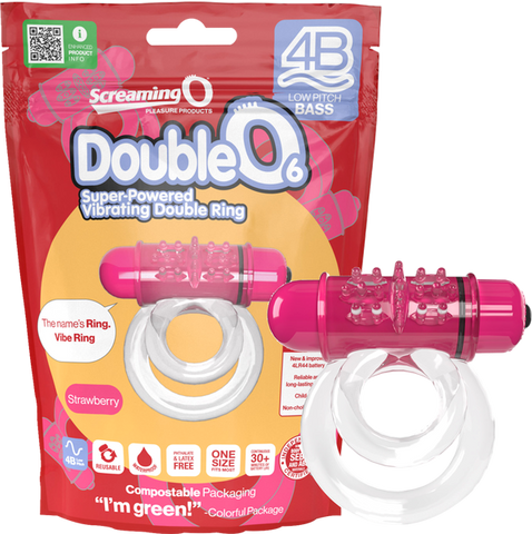 Double O 6 4B Low Pitch Bass Vibrating Cock Ring - Vibrating Cock Rings
