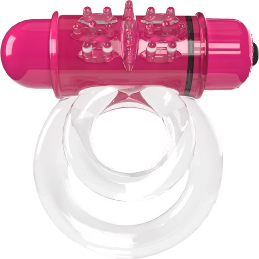 Double O 6 4T High Pitch Treble Strawberry Cock Ring - Vibrating Cock Rings