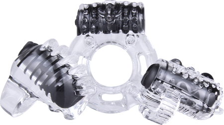 Vibroman Vibrating Cock Ring Black by Screaming O - Vibrating Cock Rings