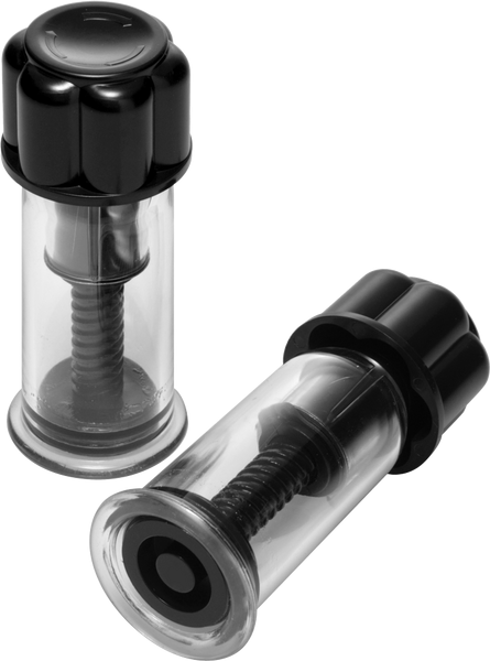 Master Series Black Maxxx Powerful Twist Nipple Suckers - Nipple and Clit Clamps