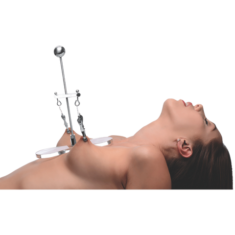 Master Series Tower of Pain Nipple Clamps by XR Brands - Nipple and Clit Clamps