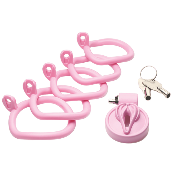 Master Series Pussification Vulva Male Chastity Cage - Male Chastity