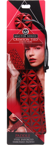 Crimson Tied Steel Enforced Spanking Paddle by XR Brands - Paddles And Slappers