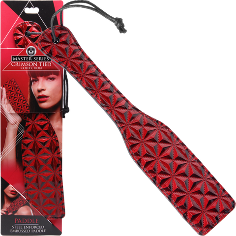 Crimson Tied Steel Enforced Spanking Paddle by XR Brands - Paddles And Slappers