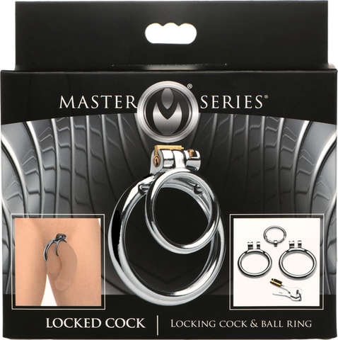 Locked Cock Locking Cock & Ball Ring by XR Brands - Male Chastity