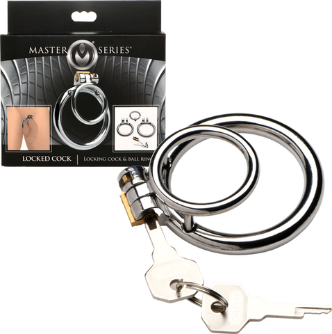 Locked Cock Locking Cock & Ball Ring by XR Brands - Male Chastity
