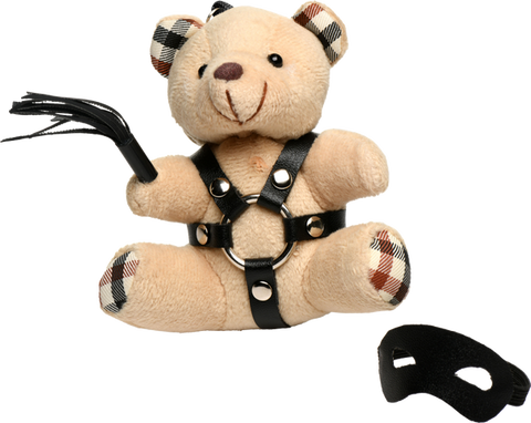 Master Series BDSM Teddy Bear Key Chain by XR Brands - Party Gifts and Novelties