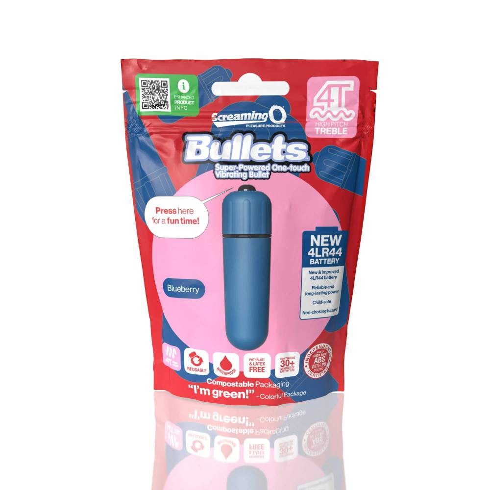 Screaming O 4T High Pitch Treble Multi Functions Bullet Vibrator - Bullet Vibrators