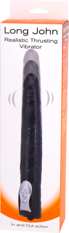 Long John Realistic Thrusting Vibrator by Seven Creations - Vibrating Dildos