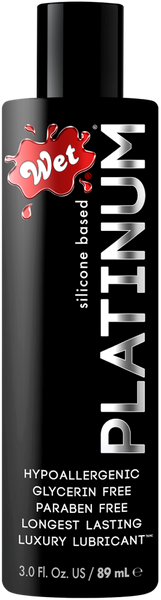 Wet Platinum Luxury Silicone Based Adult Lubricant - Silicone Based Lubes