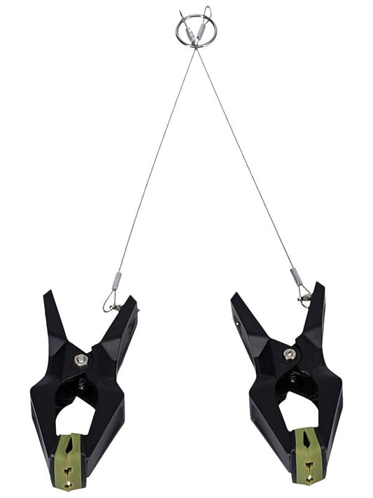 Doc Johnson Fort Troff BDSM Play Hardwire Hangers Nipple Clamps Black