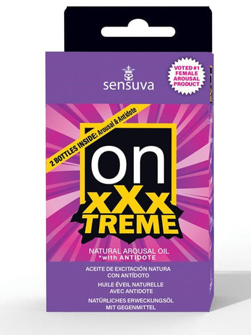 On XXX Treme Arousal Oil Box by Sensuva On - Massage Oils and Lubricants