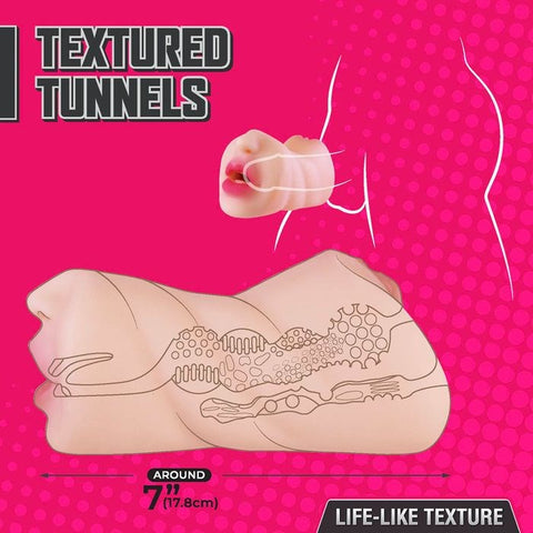 Excellent Power Moist and Surge Double Ended Mens - Realistic Butts And Vaginas