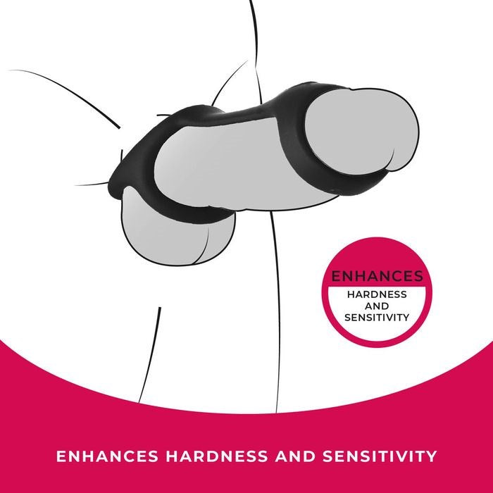 Strap The Balls Silicone Cock Strap with Ball Stretcher - Ball and Cock Toys