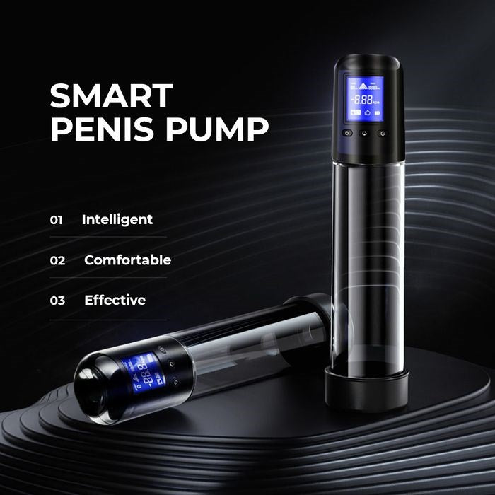 LuvPump USB Rechargeable Smart Automatic Penis Pump Clear - Penis Pumps And Stretchers