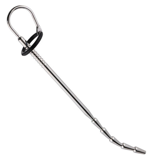 BDStyle Mens Long Penis Plug with Glans Ring