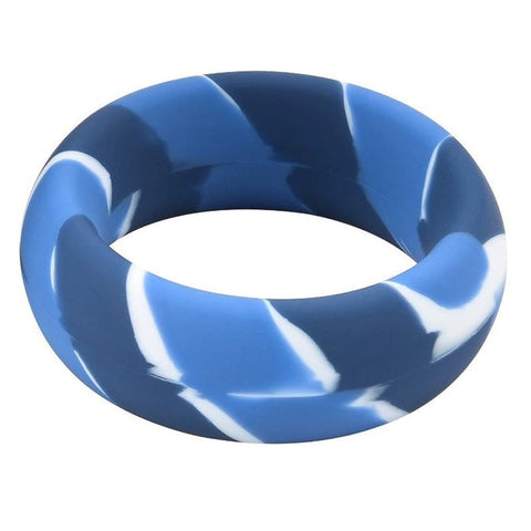 Mixed Color Men's Stretchy Silicone Penis Ring Set - Stretchy Cock Rings