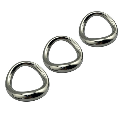 Stainless Steel Magnetic Curved Cock Ring by BDStyle - Steel Cock Rings