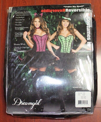 Under My Spell Cat Reversible Womens Costume - Fancy Dress Ups
